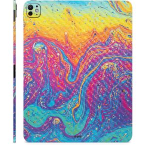 Carbon Fiber Skin Compatible with Apple iPad Pro 13 (M4) 2024 - Paint Currents - Premium 3M Vinyl Protective Decal Cover - Easy to Apply | Crafted in The USA by MightySkins