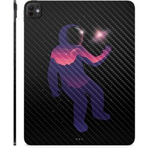Carbon Fiber Skin Compatible with Apple iPad Pro 13 (M4) 2024 - Astronaut - Premium 3M Vinyl Protective Wrap Decal Cover - Easy to Apply | Crafted in The USA by MightySkins