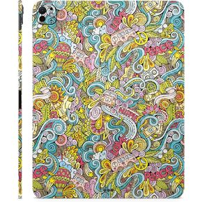 Carbon Fiber Skin Compatible with Apple iPad Pro 11 (M4) 2024 - Ultra Hippie - Premium 3M Vinyl Protective Wrap Decal Cover - Easy to Apply | Crafted in The USA by MightySkins