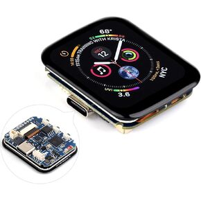 Waveshare ESP32-S3 لوحة تطوير شاشة تعمل باللمس مقاس 1.69 بوصة، 240 × 280 بكسل، شاشة LCD صغيرة مع ESP32-S3، لون 262 ألف، حجم صغير، مقياس تسارع ومستشعر جيروسكوب
