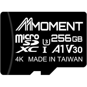 MMOMENT 256GB Micro SDXC Card, MM13 Jolly, A1, UHS-I, U3, V30, Class 10 Compatible, Read Speed Up to 100 MB/s, SWrite Speed Up to 70 MB/s, SD Adapter Included
