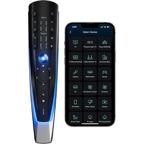 Super Universal Remote Control,All in One Remote with App,Bluetooth, Infrared, RF Universal Controller, RF433/315 Compatible for Smart TVs/STB/Projector/Streaming Players/Blu-ray