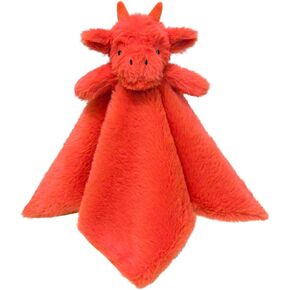 Baby Purple Dragon Soft Stuffed Animal Security Blanket, Plush Dinosaur Character Lovey Blanket, Baby Shower/Nursery Gift, Cuddly Newborn, Infant, Toddler Snuggle Blankie for Girls Boys, 14"