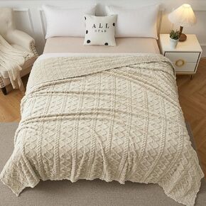 Baby Blanket for Boys Girls - Fuzzy Super Soft Cozy Warm Fleece Blanket Baby Size for All Season Use, Lightweight Breathable Plush Blanket for Baby Showers Sleeping (White, 30"×40")
