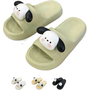 Cute puppy slippers Slippers for Women and Men Soft House Slippers with Slip-on Indoor Outdoor Slippers Creative Gifts wearing beach couple slippers women for lovely gifts