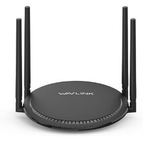 Wavlink AX1800 WiFi 6 Router, 2.4GHz 574Mbps + 5GHz 1201Mbps Gigabit Wireless Internet Router, OFDMA, MU-MIMO, Up to 1500 Square Feet Coverage, 64+ Devices Connection for Office, Home, Gaming