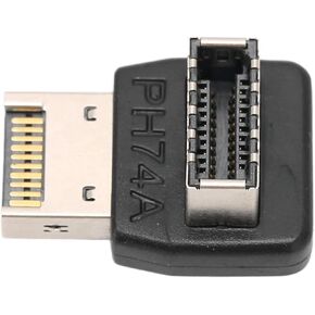 SUNGOOYUE USB3.1 Type E Adapter,USB3.1 Type E Adapter Computer Motherboard USB3.1 TYPEE Adapter 90 Degree Steering Elbow (PH74A)