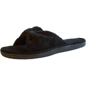 isotoner Womens Microterry Bow Slide
