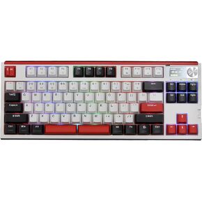 Glacier Skyloong GK87 Pro Youth TKL Layout لاسلكي/سلكي قابل للفصل USB-C لوحة مفاتيح ميكانيكية قابلة للتبديل السريع مع شاشة عرض صغيرة ومقبض، شريط مساحة منفصل متوافق (عالم)