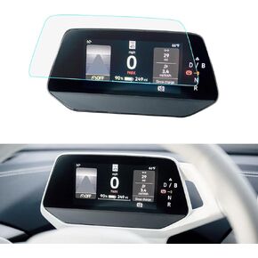 LUWU for 2021-2024 Volkswagen ID.4 Screen Protector 5.3Inch 2024 Volkswagen ID.4 Accessories VW ID4 Dashboard Protective Film Touchscreen Protector Tempered Glass 9H Anti-Glare ID4 VW Touchscreen