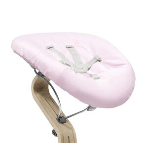 Stokke Nomi Newborn Set, White/Grey Blue - Includes 5-Point Safety Harness & Reversibile, Washable Textile Set - Fits All Stokke Nomi Chairs