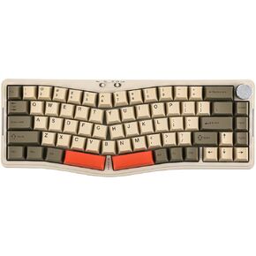 Ajazz AKS068 Pro 68 مفتاحًا Alice-Layout VIA لوحة مفاتيح ميكانيكية قابلة للبرمجة، BT5.1/2.4 جيجا هرتز/Type-C وضع ثلاثي، مع مقبض معدني، بطارية 3000 مللي أمبير في الساعة، مصابيح خلفية RGB لجهاز Mac/Win (أخضر) in Kuwait