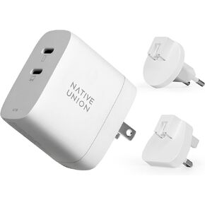 Native Union Fast GaN Charger PD 67W – Ultra-Compact Multi-Device Power Delivery Enabled USB-C Charger Up to 67W – for MacBook Pro, iPads, iPhones, Pixel, Galaxy & Other Type-C Devices (Black)