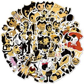 50pcs Bandy Game stickers for kids,Vinyl Waterproof stickers for Water Bottle,Laptop,Skateboard,Childrens Decorative Sticker for Teens Adults
