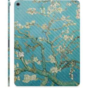 Carbon Fiber Tablet Skin Compatible with Apple iPad Air 13 (M2) 2024 - Solid Turquoise - Premium 3M Vinyl Protective Wrap Decal Cover - Easy to Apply | Crafted in The USA by MightySkins