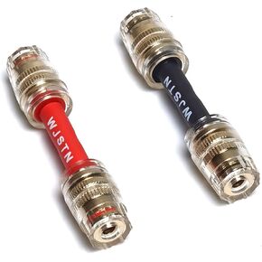 Banana Plug Adapter, Multifunctional Socket, 4mm Female to Female Extension Amplifier Terminal Connector Binding Post Banana Plug Jack Multifunctional Socket Adapter 2Pack