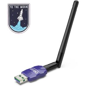 Class 1 Long Range Bluetooth Adapter for PC, QGOO USB Bluetooth Adapter for PC 5.3+EDR, Bluetooth Dongle Bluetooth Receiver Support Windows10/8.1/8/7（blue-070）