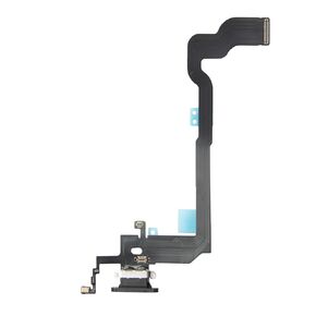 EFAITHFIX for iPhone X Charging Port Replacement Dock Connector Flex Cable Compatible with iPhone X 5.8 inch OEM Microphone Vibrating Motor Buckle Replace for A1865, A1901, A1902 Black