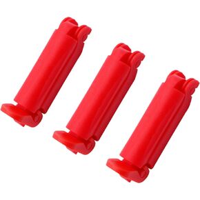 3 Pieces Car Seat Belt Clip Buckle Baby Car Seat Safety Belt Slip Slip-Resistant Clips (Red 3 Pieces)