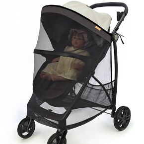 Stroller Sun shade,Universal Adjustable SPF 30+ Stroller Sun Shade with See Through Canopy and Extender - Mesh Net Cover for Stroller.