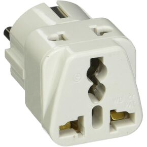CKITZE B-12 Grounded Universal Plug Adapter Type L for Italy, Uruguay & more - CE Certified