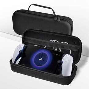 Travel Carrying Case for Playstation Portal Remote Player - Playstation 5, EVA Protective Hard Carry Storage Case/Bag Waterproof and Shockproof Compatible with Playstation Portal Black (Case Only)