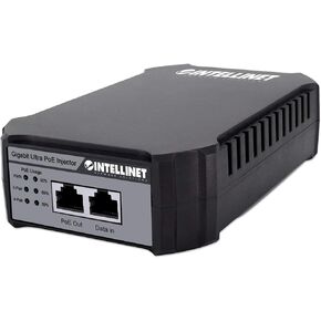 Intellinet Network Solutions Gigabit Ultra PoE Injector One 95 W Port for Ultra PoE Powered Device up to 328 ft. (100 m), Plastic Housing