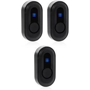 Wireless Doorbell with Remote Control for Home Security, Black (Reciver Not Included)