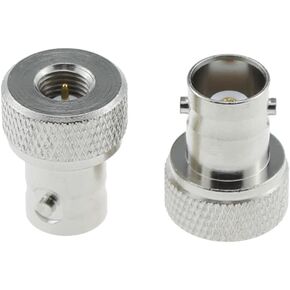 2PCS Plug Adapter SMA Male to BNC Female RF Coaxial Connector Adapter SMA M BNC F Radio Antenna Adapter for Antennas Wireless LAN Devices and Coaxial Cable