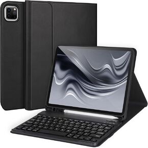 Keyboard Case for iPad Pro 12.9 '' 6th/5th/4th/3rd Generation,iPad Pro 12.9’’ Generation Case with Keyboard 2022 Detachable Bluetooth Keyboard with Pencil Holder,Blue