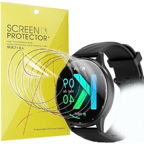 Compatible for Kumi Smart Watch Screen Protector, [6 Pack] Full Coverage TPU Clear Film Compatible for Kumi GW5 1.39" Smart Watch (6 Pack)