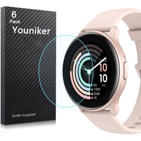 6 Pack Compatible with TOUCHELEX Gaea Series K802 1.28 Inch Smartwatch Screen Protector Compatible with OYV TGW008 1.28" Smart Watch Screen Protectors Foils Cover Anti-Scratch