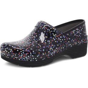 Dansko LT Pro Clogs for Women - Lightweight Rocker Bottom Footwear for Comfort and Support - Ideal for Long Standing Professionals Confetti Clogs 11.5-12 M US