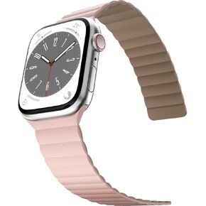 MAGEASY Magnetic Apple Watch Band - Breathable Silicone Apple Watch Magnetic Band with Secure Fit for Comfortable Everyday Wear | Skin Silicone Band for Apple Watch