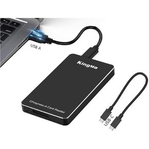 USB CFexpress Type A Card Reader, 10Gbps Portable Square Card Adapter Compatible for Sony A1/ A7S3/ A7M4/ A7 IV Camera Memory Card Connection Support Android/Windows/Mac OS/Linux
