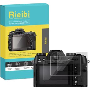Rieibi Screen Protector for Fujifilm X-T50 Camera，3 Packs Tempered Glass Flim for Mirrorless Digital Camera XT50/X-T50 Glass Screen Protector 0.25mm Ultra-clear 9H Hardness Anti-Scrach Anti-Bubble