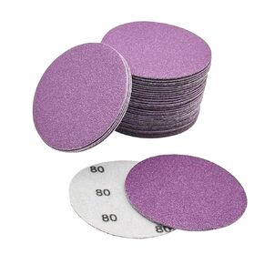 800 Grit Wet dry Sandpaper, 50pcs 3 Inch Sanding Disc, Hook and Loop Premium Aluminum Oxide Sand Paper for Metal, Wood, Auto