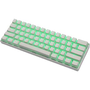 Happy Balls Keycaps PBT الخلفية Doubleshot Cherry MX Pudding Keycap مجموعة OEM ملف تعريف شفاف مع Keycap Puller لتخطيط الولايات المتحدة والمملكة المتحدة 61 68 84 87 104 108 MX Switches لوحة المفاتيح الميكانيكية (أسود)