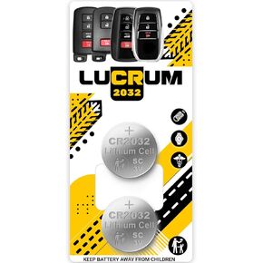 for Toyota Key Fob Battery Replacement, 2PCs CR2032 Battery for Car Remote Key for Toyota RAV4, Avalon, Camry, Highlander, LC, Prius, Sequoia, Tacoma 2012-2022 C2032 Battery for Key Fob