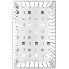 Sweet Jojo Designs White and Black Boho Mudcloth Boy Girl Fitted Mini Crib Sheet Baby Nursery Portable Crib Pack and Play Black and White Bohemian Woodland Tribal Southwest Mud Cloth Hatch Triple Line