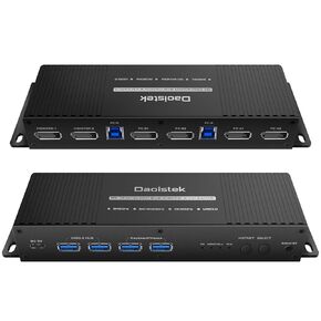 مفتاح kvm 2 شاشات 2 أجهزة كمبيوتر منفذ عرض 4K 165 هرتز مفتاح التشغيل السريع منفذ عرض مفتاح kvm شاشة مزدوجة 1440P 144 هرتز 165 هرتز 240 هرتز شاشة مزدوجة مفتاح kvm منفذ عرض 2.0 FreeSync G-SYNC Daoistek in Kuwait