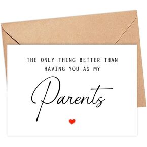 The Only Thing Better Than Having You As My Parents ...Is Our Baby Having You For Grandma & Grandpa - Pregnancy Announcement Greeting Card - Parents Card - We're Pregnant Card - Mother's Day Gift