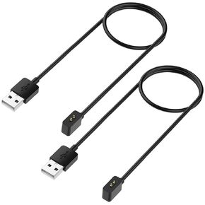 EXMART for Xiaomi Mi Band 8 Charging Cable, Replacement USB Charger for Redmi Watch 3/Watch 3 Lite/Watch 3 Active/Band 2 Smartwatch 60cm / 2ft (2)