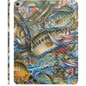 Carbon Fiber Tablet Skin Compatible with Apple iPad Air 11 (M2) 2024 - Action Fish Puzzle - Premium 3M Vinyl Protective Wrap Decal Cover - Easy to Apply | Crafted in The USA by MightySkins