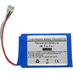 1050mAh 7.4V Replacement Battery for JB L Flip, Flip 1，JB L AEC653055-2S