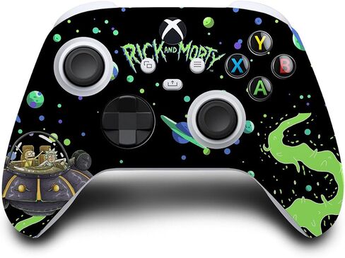 Head Case Designs Officially Licensed Rick And Morty The Space Cruiser Graphics Vinyl Sticker Gaming Skin Decal Cover Compatible With Xbox Series S Console and Controller Bundle in Kuwait
