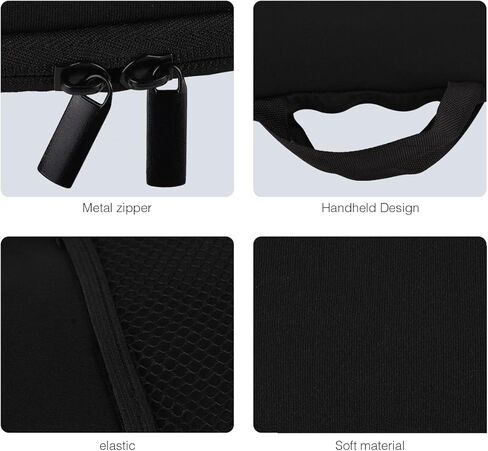 Wireless Keyboard Mouse Sleeve Travel Case for Logitech MK540 Advanced -wireless Keyboard and mouse set 2.4 GHz,Mouse Storage Pouch,Soft Neoprene Dust and water resistant bag(Black) in Saudi Arabia