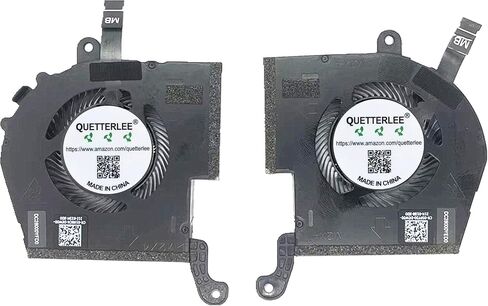 Replacement New Laptop CPU + GPU Cooling Fan for DELL Alienware Dell Alienware X14 R1 RTX3050 9-needle Series 0198CH 05PF30 ND75C85-21F10 ND75C86-21F11 DC28000YFD0 DC28000YED0 DC05V 0.80A Fan in Saudi Arabia