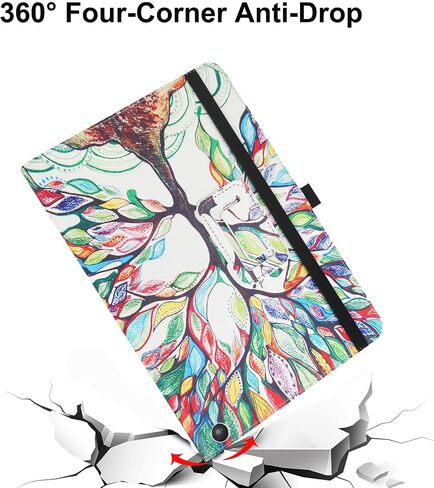 Folio Case for All-New Amazon Fire HD 10 and 10 Plus Tablet (13th/11th Generation, 2023/2021 Release) 10.1" - Slim Fit Standing Cover with Auto Sleep/Wake,Black in Saudi Arabia