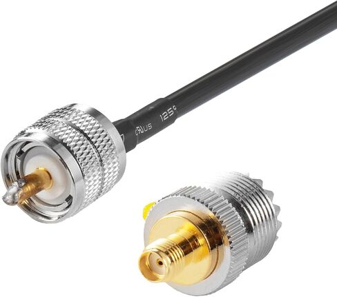 هوائي UHF VHF ثنائي النطاق 136-174 ميجا هرتز 400-520 ميجا هرتز للمركبة المتنقلة هام راديو قاعدة مغناطيسية مع محول PL-259&SMA لأجهزة BTECH BaoFeng ICOM Kenwood المحمولة في اتجاهين in Kuwait